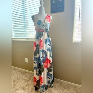 Motherhood Floral Maxi Maternity Dress, size M